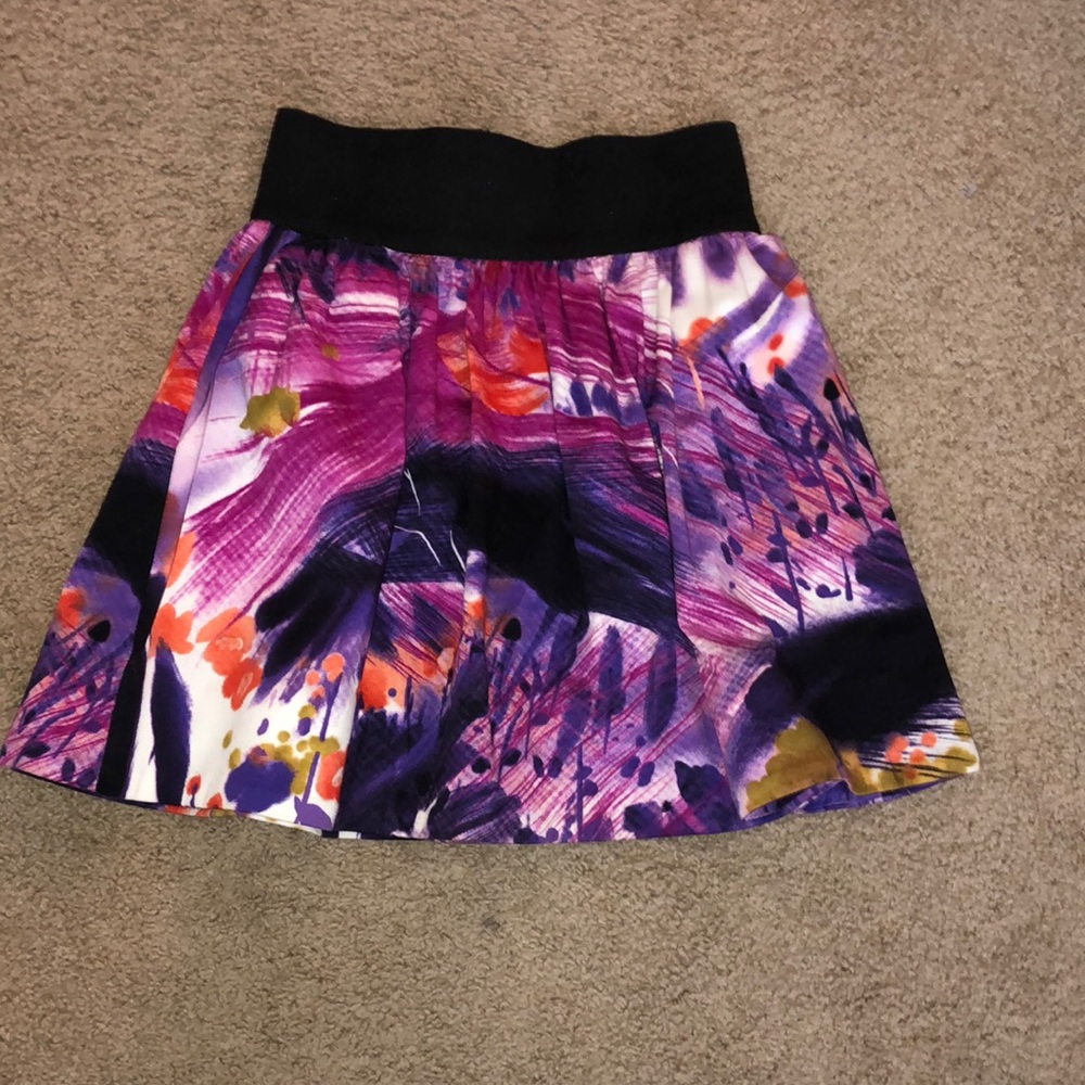 Bloomingdales Aqua Watercolor Skirt